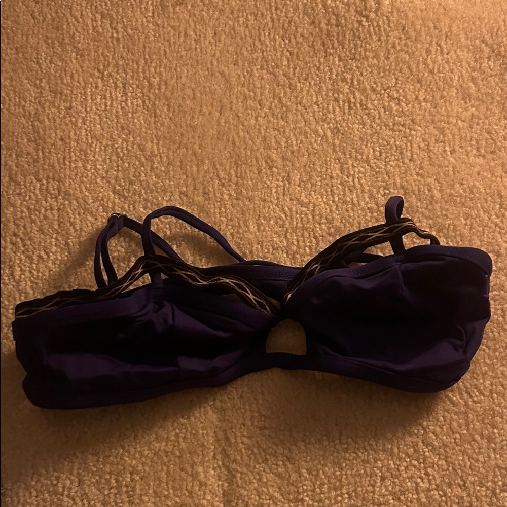 L*Space Midnight Blue Bikini Top
